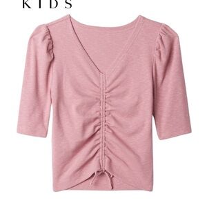 GAP Kids Light Pink Ruched Blouse